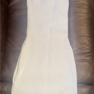 Babaton Strapless White Dress